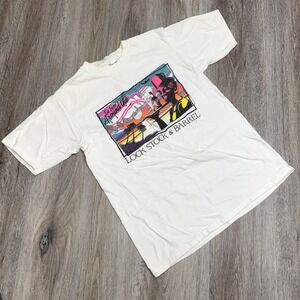 Vintage 90s Lock Stock Barrel  T-Shirt Unisex L  Single Stitch Oneita Power Read